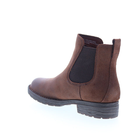 Born Cove F55523 Womens Brown Leather Slip On Chelsea Boots