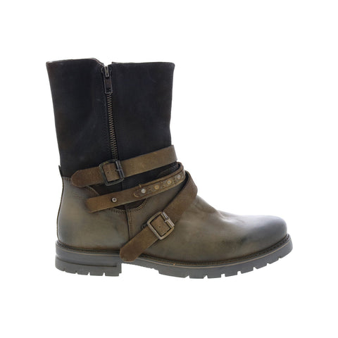 Roan by Bed Stu Anabella F589020 Womens Green Suede Casual Dress Boots