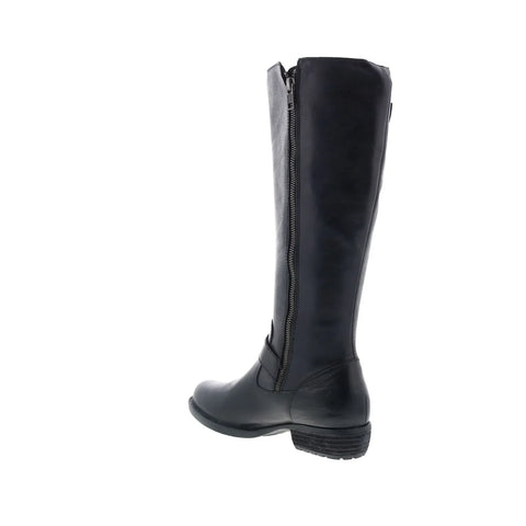 Born Turne F71203 Womens Black Leather Zipper Knee High Boots