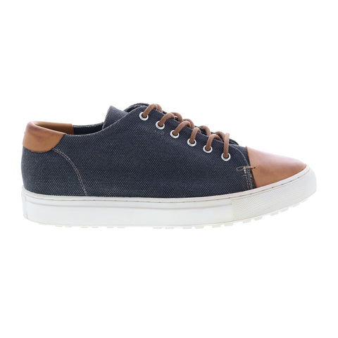 Roan by Bed Stu Tod F800411 Mens Blue Canvas Lace Up Lifestyle Sneakers Shoes