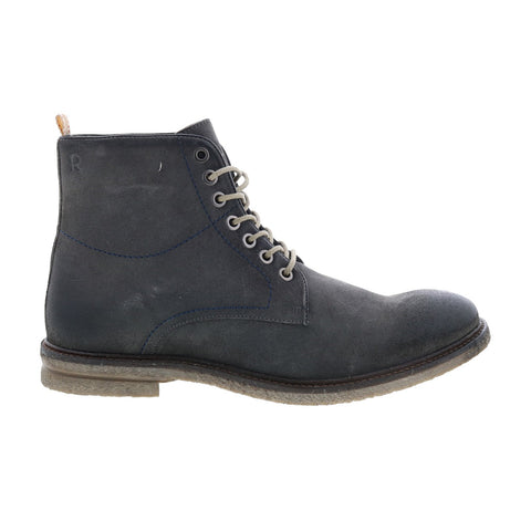 Roan by Bed Stu Drell F804007 Mens Gray Leather Lace Up Casual Dress Boots