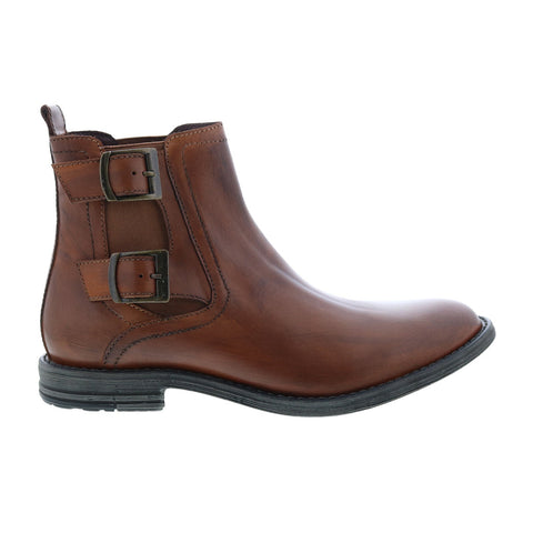 Roan by Bed Stu Cynan F804020 Mens Brown Leather Hook & Loop Chelsea Boots
