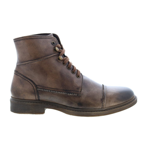 Roan by Bed Stu Trey F804024 Mens Brown Leather Lace Up Casual Dress Boots