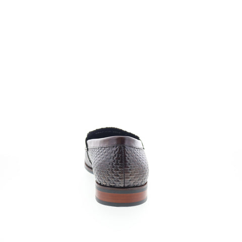 Robert Graham Frankenstrat Mens Brown Loafers & Slip Ons Penny Shoes