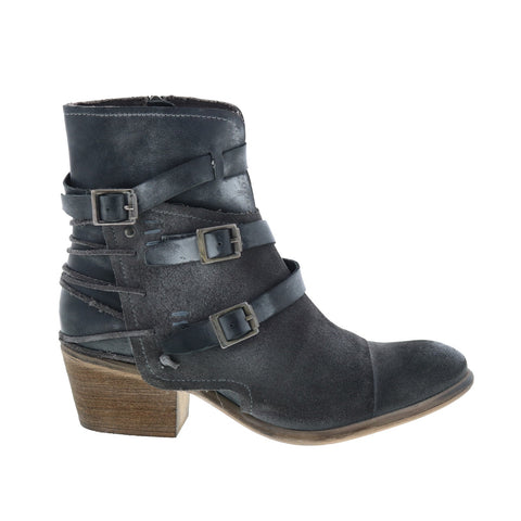 Roan by Bed Stu Jag F858010 Womens Black Leather Casual Dress Boots