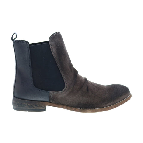 Roan by Bed Stu Maddie F858035 Womens Gray Suede Ankle & Booties Boots