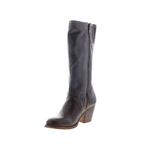 Roan by Bed Stu Katsya F858044 Womens Brown Zipper Mid Calf Boots