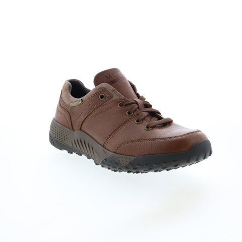 Mephisto Fabiano Mens Brown Leather Lace Up Lifestyle Sneakers Shoes