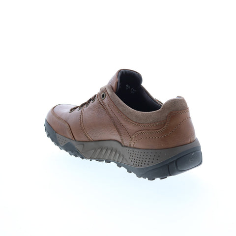 Mephisto Fabiano Mens Brown Leather Lace Up Lifestyle Sneakers Shoes