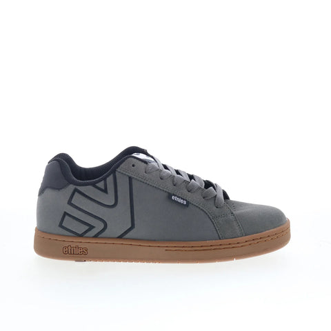 Etnies Fader 4101000203521 Mens Gray Suede Skate Inspired Sneakers Shoes