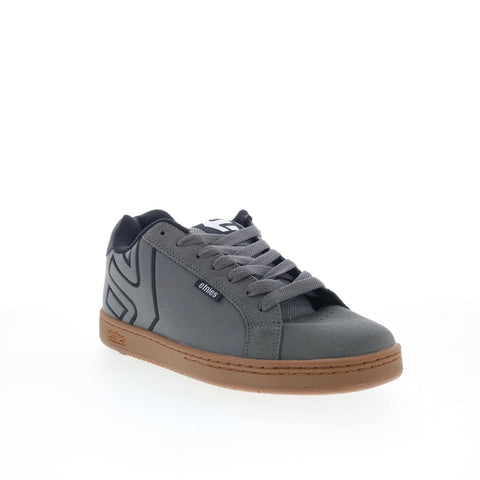 Etnies Fader 4101000203521 Mens Gray Suede Skate Inspired Sneakers Shoes