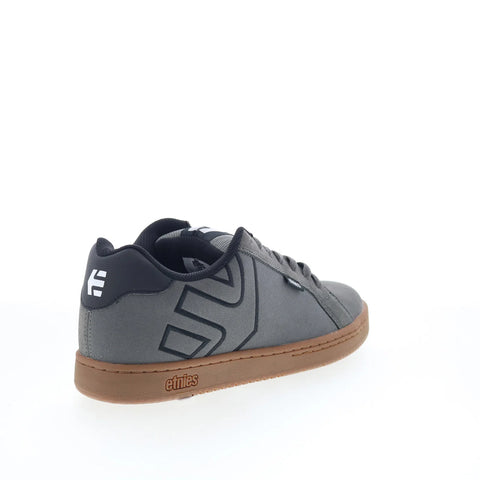 Etnies Fader 4101000203521 Mens Gray Suede Skate Inspired Sneakers Shoes