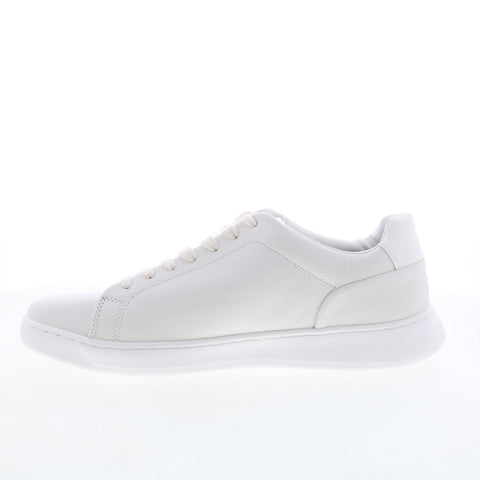 Calvin Klein Falconi CMFALCONI Mens White Leather Lifestyle Sneakers Shoes