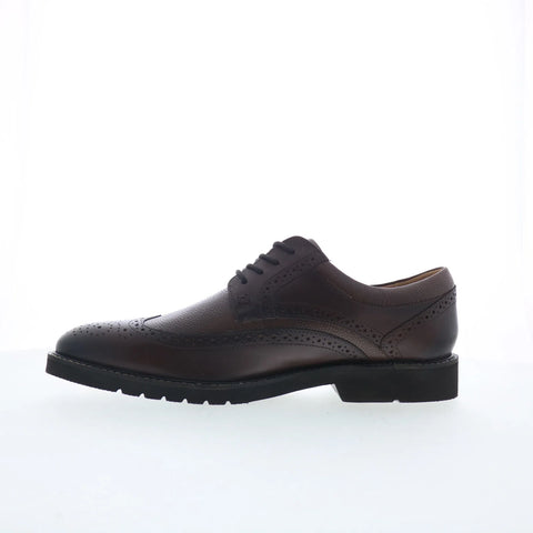 Rockport Fallo RMFALLO Mens Brown Wide Oxfords Wingtip & Brogue Shoes