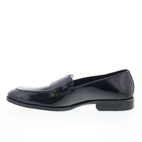 Zelli Italia Farfalla Mens Black Leather Loafers & Slip Ons Casual Shoes