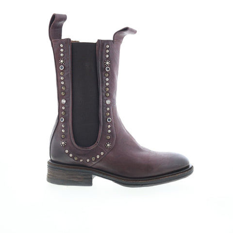 A.S. 98 Faris Womens Brown Leather Slip On Casual Dress Boots