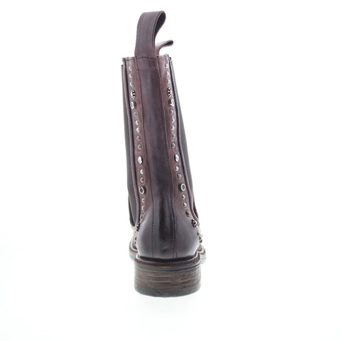 A.S. 98 Faris Womens Brown Leather Slip On Casual Dress Boots
