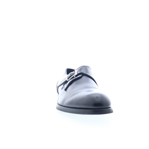 Pastori by Di Bianco Faustus Calfskin Mens Black Loafers Casual Shoes