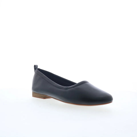 Clarks Fawna Soft 26181224 Womens Black Leather Slip On Loafer Flats Shoes
