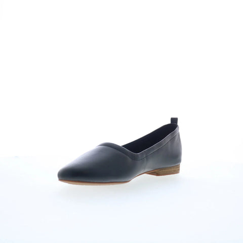 Clarks Fawna Soft 26181224 Womens Black Leather Slip On Loafer Flats Shoes