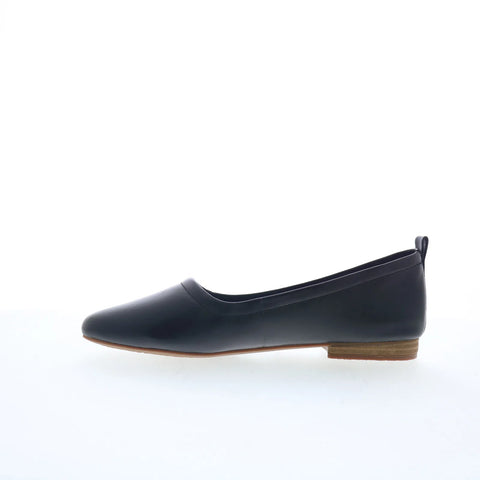 Clarks Fawna Soft 26181224 Womens Black Leather Slip On Loafer Flats Shoes