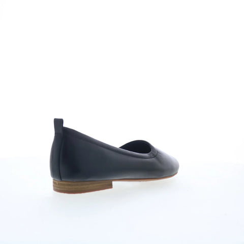 Clarks Fawna Soft 26181224 Womens Black Leather Slip On Loafer Flats Shoes