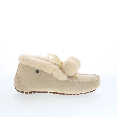 Pajar Fayth 53820 Womens Beige Suede Slip On Loafer Flats Shoes
