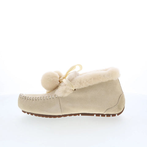Pajar Fayth 53820 Womens Beige Suede Slip On Loafer Flats Shoes