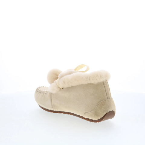 Pajar Fayth 53820 Womens Beige Suede Slip On Loafer Flats Shoes