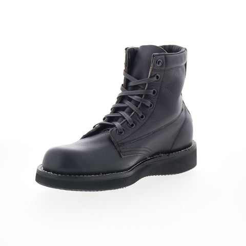 Broken Homme James Boot FB12002 Mens Black Leather Lace Up Casual Dress Boots