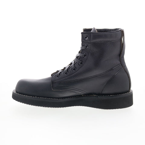 Broken Homme James Boot FB12002 Mens Black Leather Lace Up Casual Dress Boots