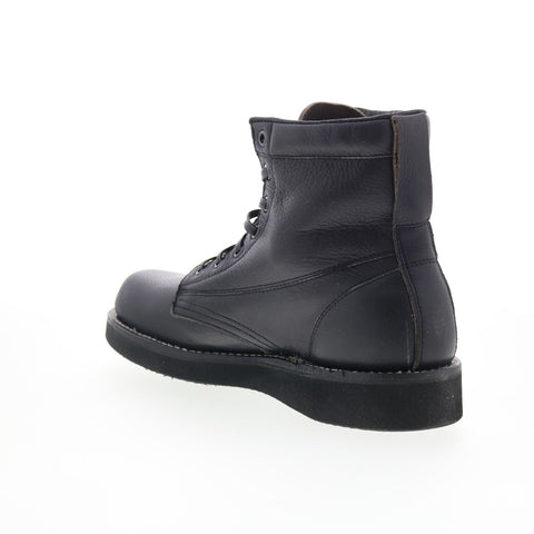 Broken Homme James Boot FB12002 Mens Black Leather Lace Up Casual Dress Boots