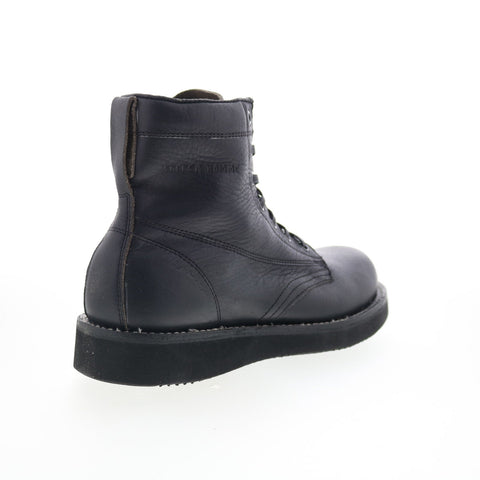 Broken Homme James Boot FB12002 Mens Black Leather Lace Up Casual Dress Boots