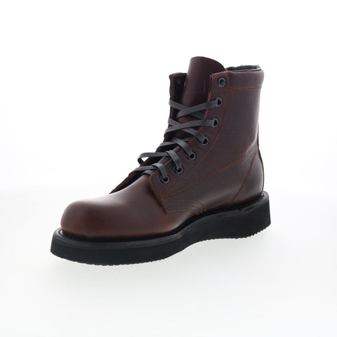 Broken Homme James Boot FB12002 Mens Burgundy Leather Casual Dress Boots