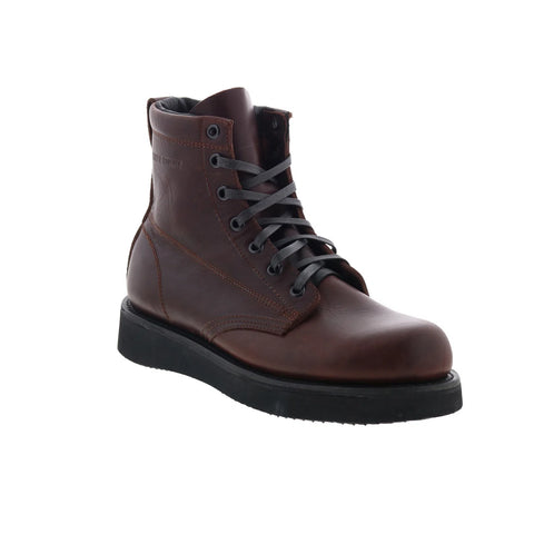 Broken Homme James Boot FB12002 Mens Burgundy Leather Casual Dress Boots