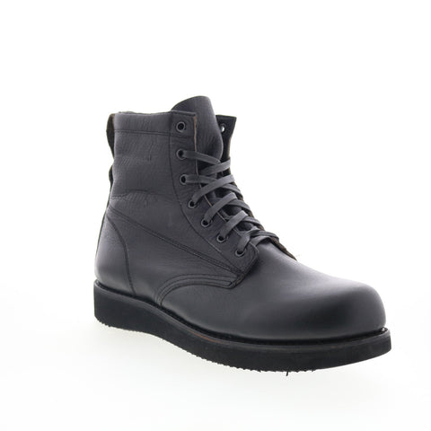 Broken Homme James Boot Wide FB12003 Mens Black Wide Casual Dress Boots
