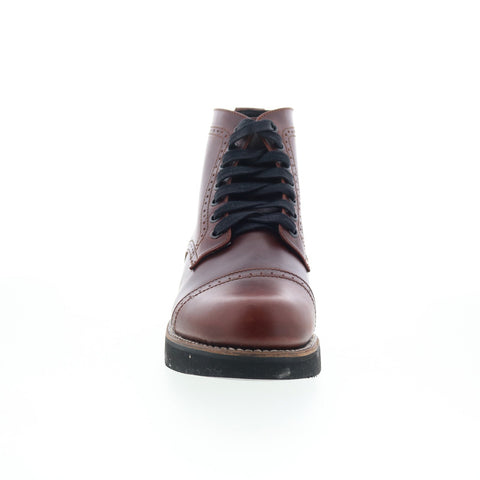 Broken Homme Aaron FB14021 Mens Brown Leather Lace Up Casual Dress Boots