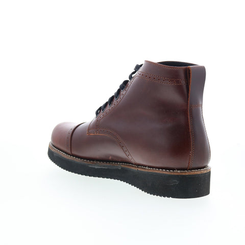 Broken Homme Aaron FB14021 Mens Brown Leather Lace Up Casual Dress Boots