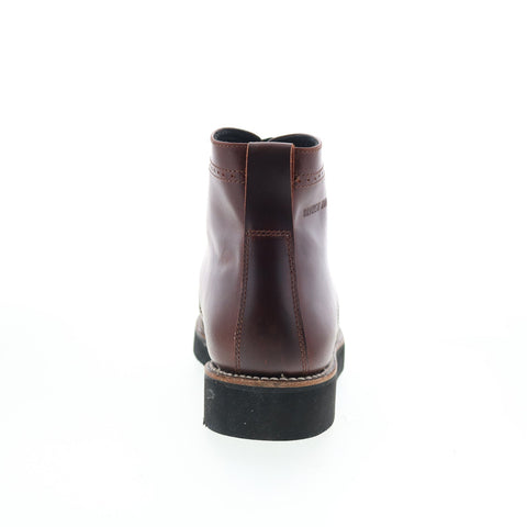 Broken Homme Aaron FB14021 Mens Brown Leather Lace Up Casual Dress Boots