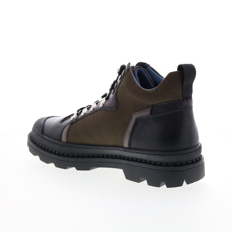 French Connection Victor FC7181B Mens Black Leather Casual Dress Boots