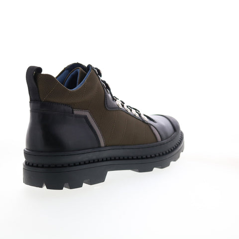 French Connection Victor FC7181B Mens Black Leather Casual Dress Boots