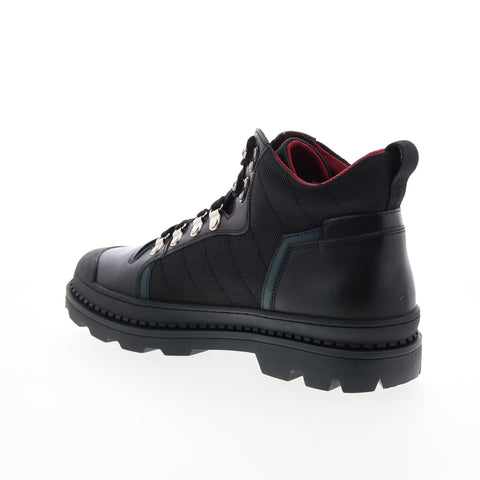 French Connection Victor FC7181B Mens Black Leather Casual Dress Boots