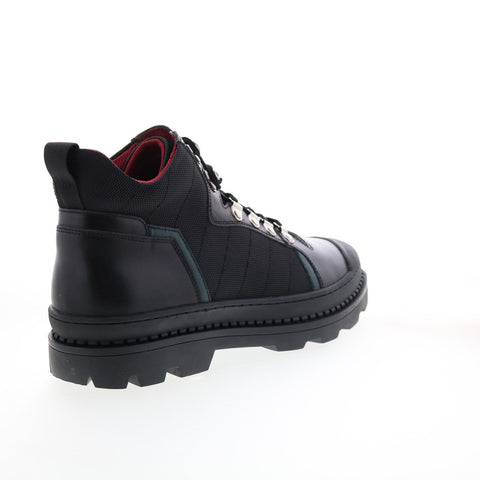 French Connection Victor FC7181B Mens Black Leather Casual Dress Boots