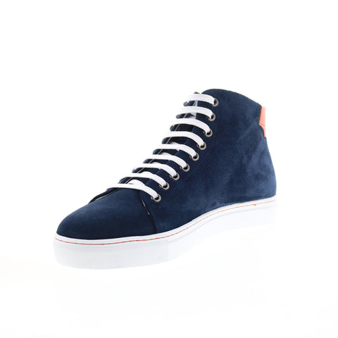French Connection Homer FC7204H Mens Blue Suede Lifestyle Sneakers Shoes