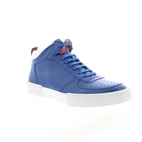 French Connection Dion FC7211H Mens Blue Leather Lifestyle Sneakers Shoes