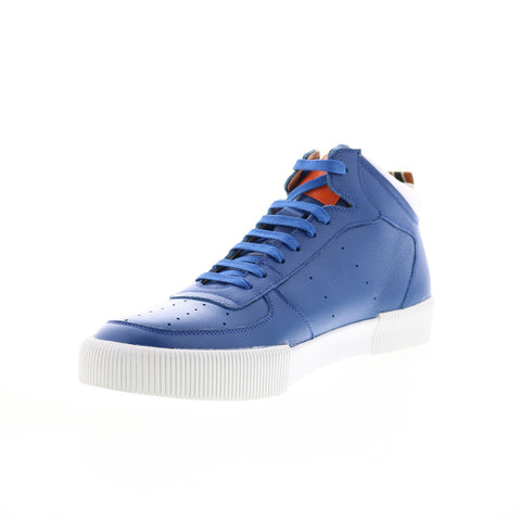 French Connection Dion FC7211H Mens Blue Leather Lifestyle Sneakers Shoes