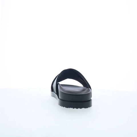 Bruno Magli Federico BM5FEDA0 Mens Black Leather Slides Sandals Shoes