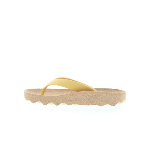 Asportuguesas Feel FEEL075ASP-005 Womens Yellow Flip-Flops Sandals Shoes