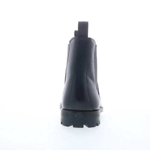 Steve Madden Fenton Mens Black Leather Slip On Chelsea Boots