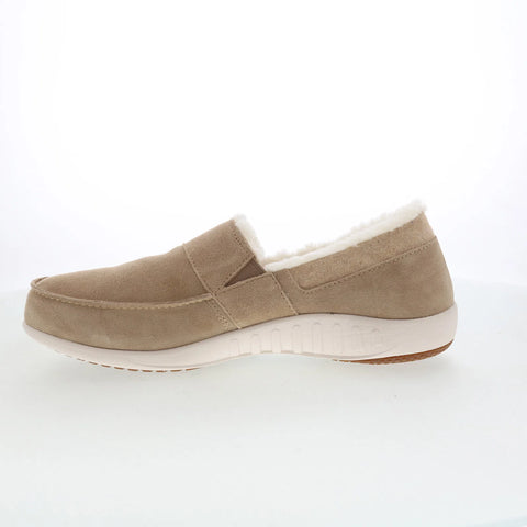 Spenco Fiesta Cozy Slip-On SP2009TAN Mens Brown Loafers Casual Shoes
